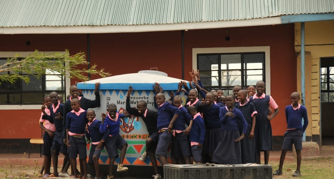 Water tank at school